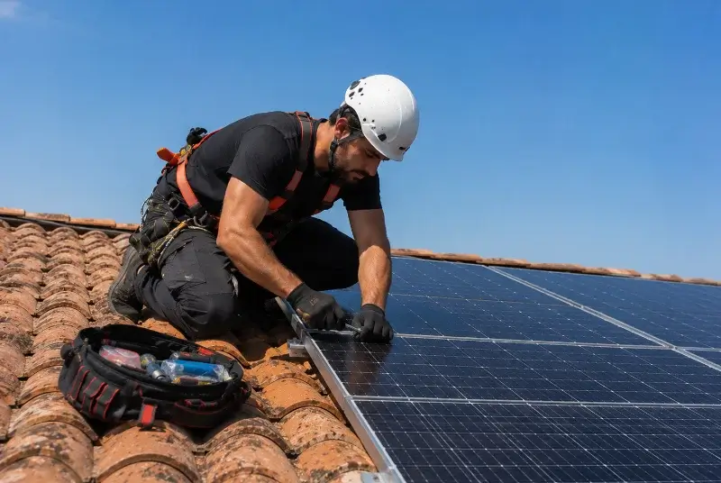Maintenance et monitoring de panneaux solaires au Girouard