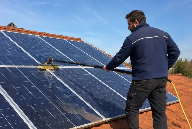 Nettoyage et entretien de panneaux solaires au Girouard