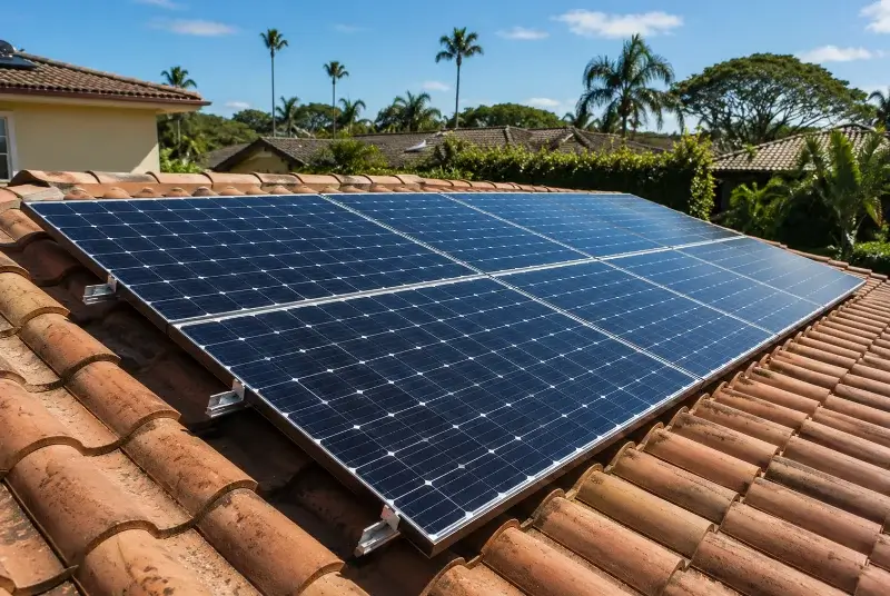 Installation de panneaux solaires au Girouard